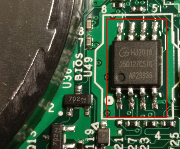 BIOS flash chip